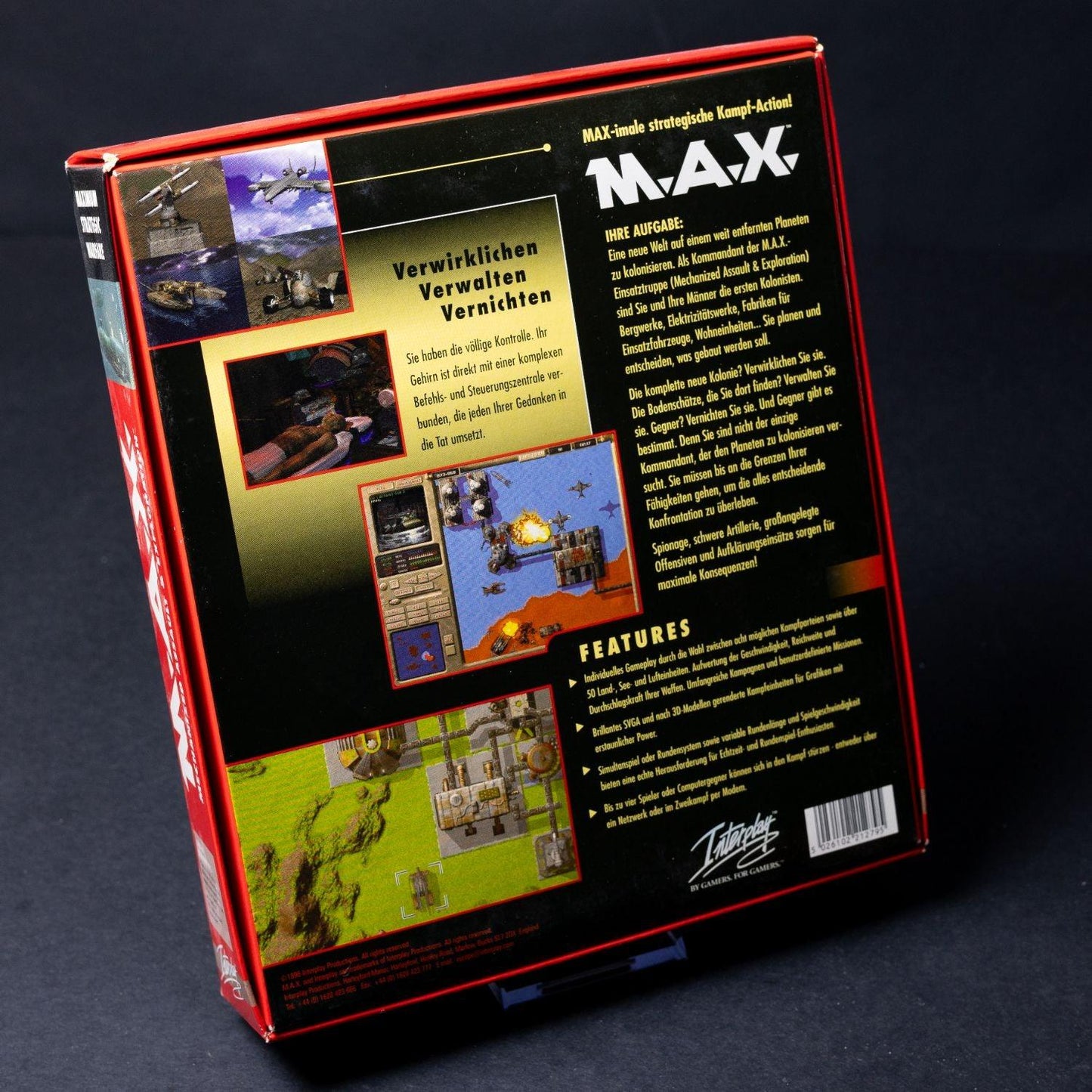 M.A.X. Mechanized Assault & Exploration - PC CD-ROM Spiel - Big Box CiB