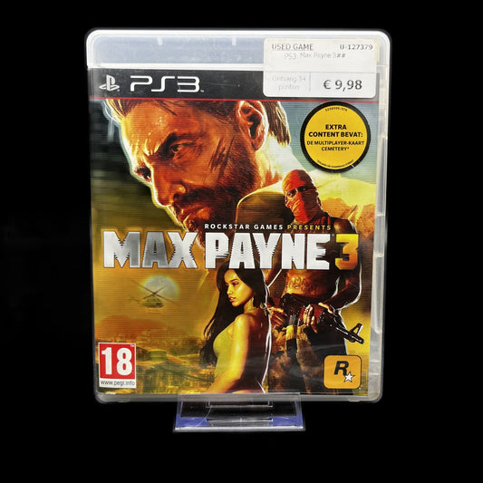 Max Payne 3 - Shooter Action - Sony PS3 Playstation 3 - Top Zustand