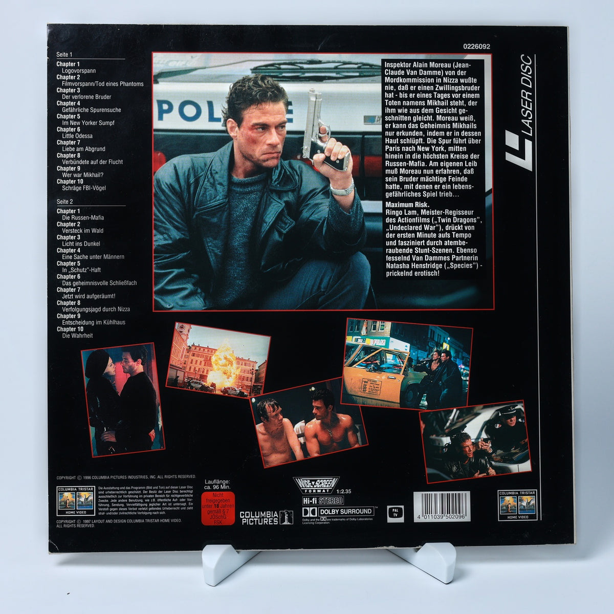 Maximum Risk - Jean-Claude Van Damme - 1996 - LaserDisc - Zustand Gut