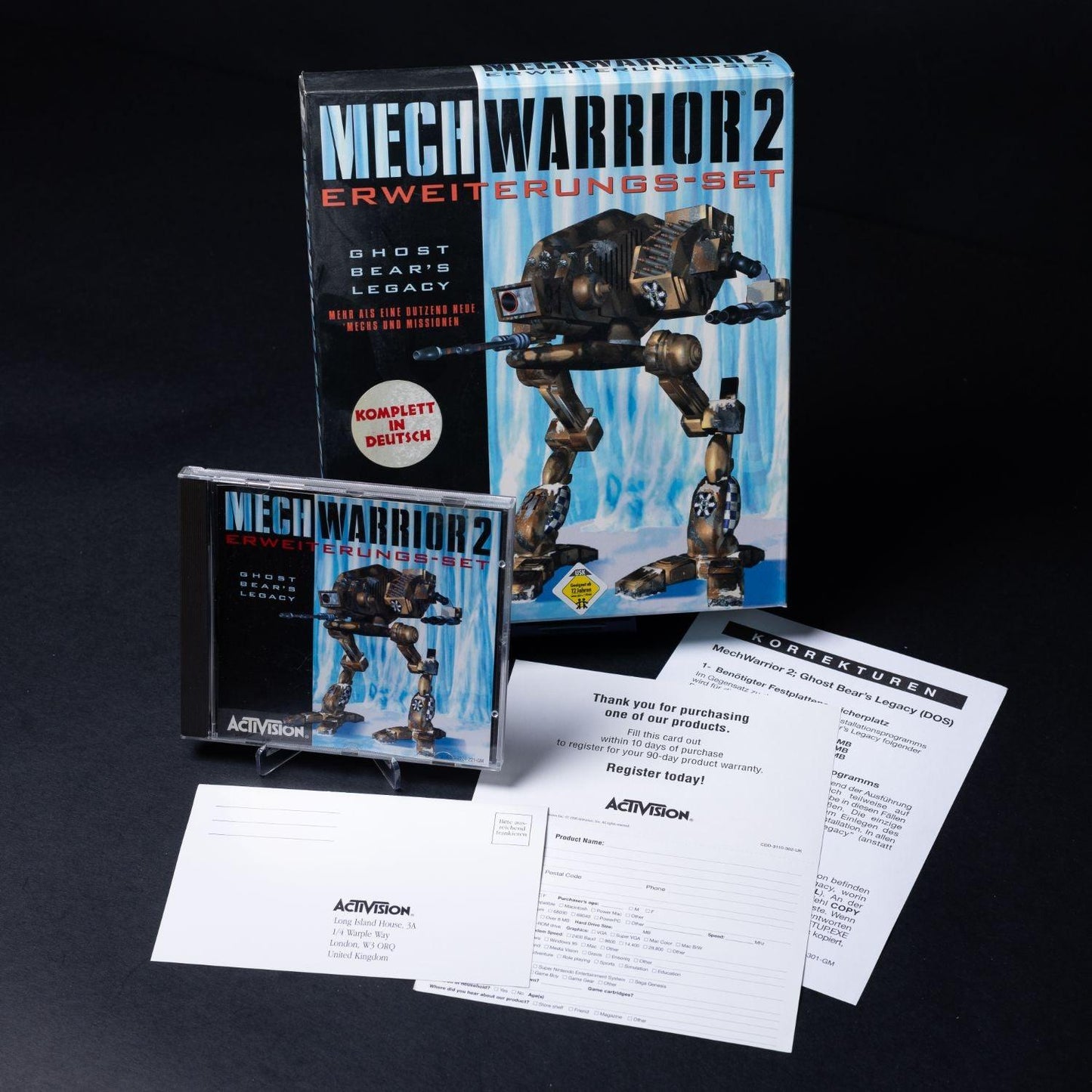 Mechwarrior 2 + Erweiterungs-Set - PC CD-ROM Big Box - Deutsch - Top Zustand