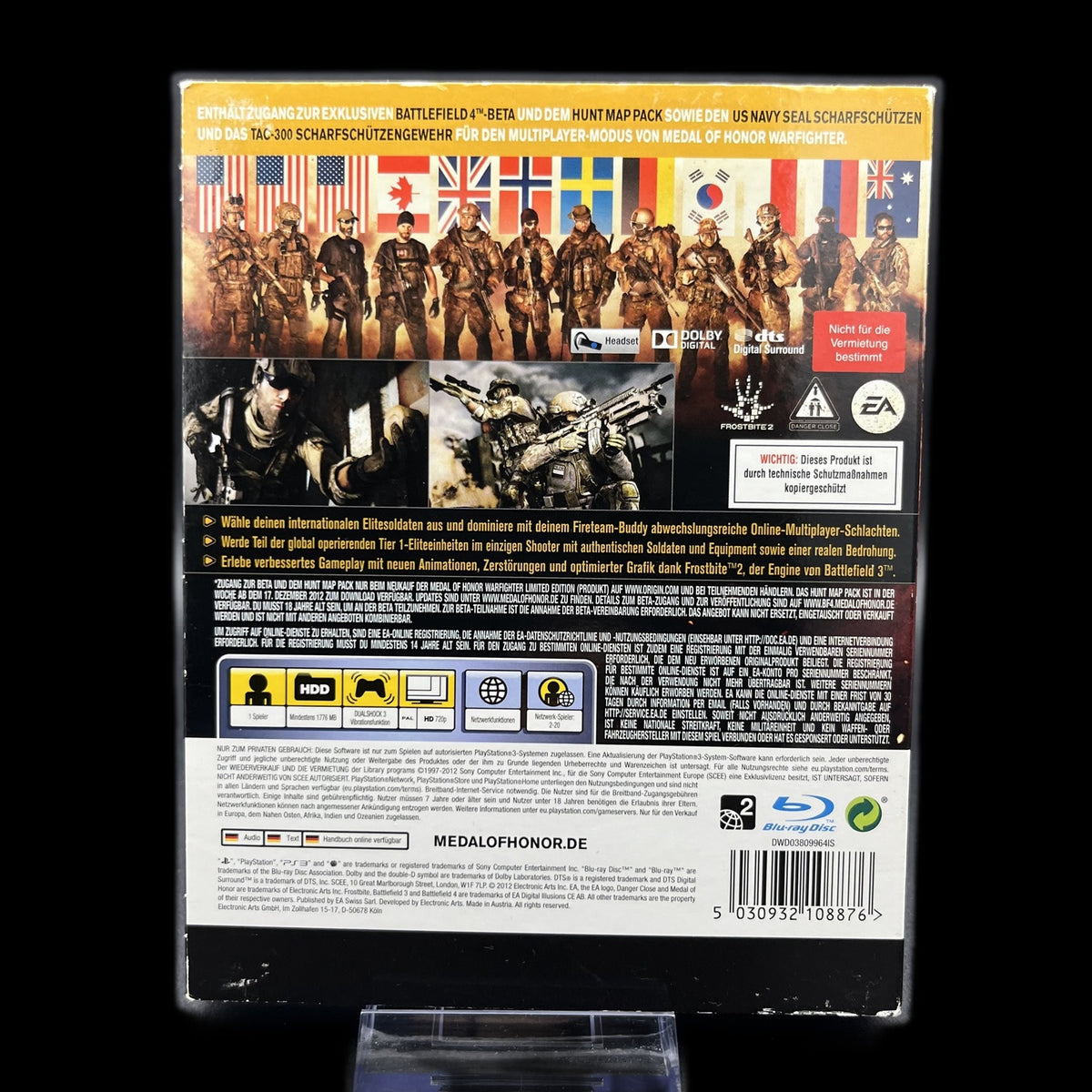 Medal of Honor Warfighter - Playstation 3 PS3 - CiB - PAL - deutsch - Gebraucht