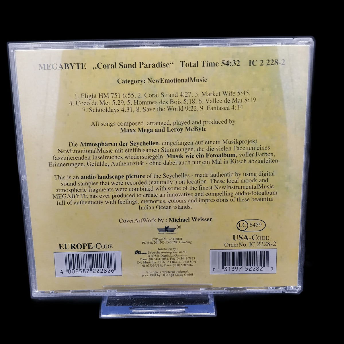 Megabyte - Coral Sand Paradise - 1994 - CD - Ambient - Album - Gebraucht