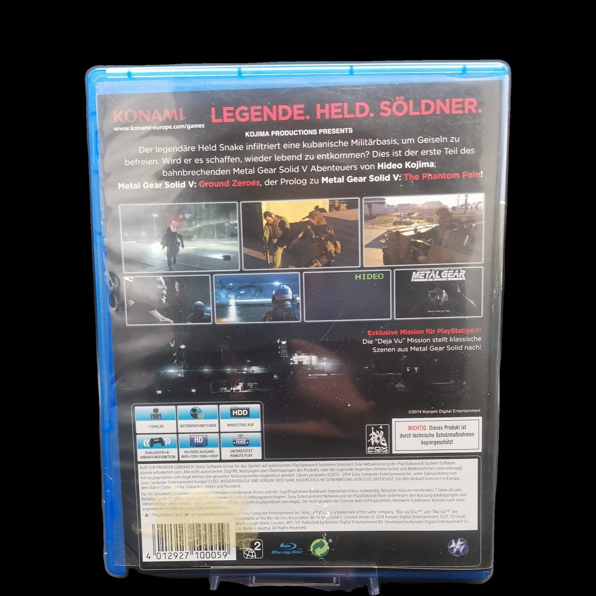 Metal Gear Solid V: Ground Zeroes - Playstation 4 PS4 - deutsch - Gebraucht