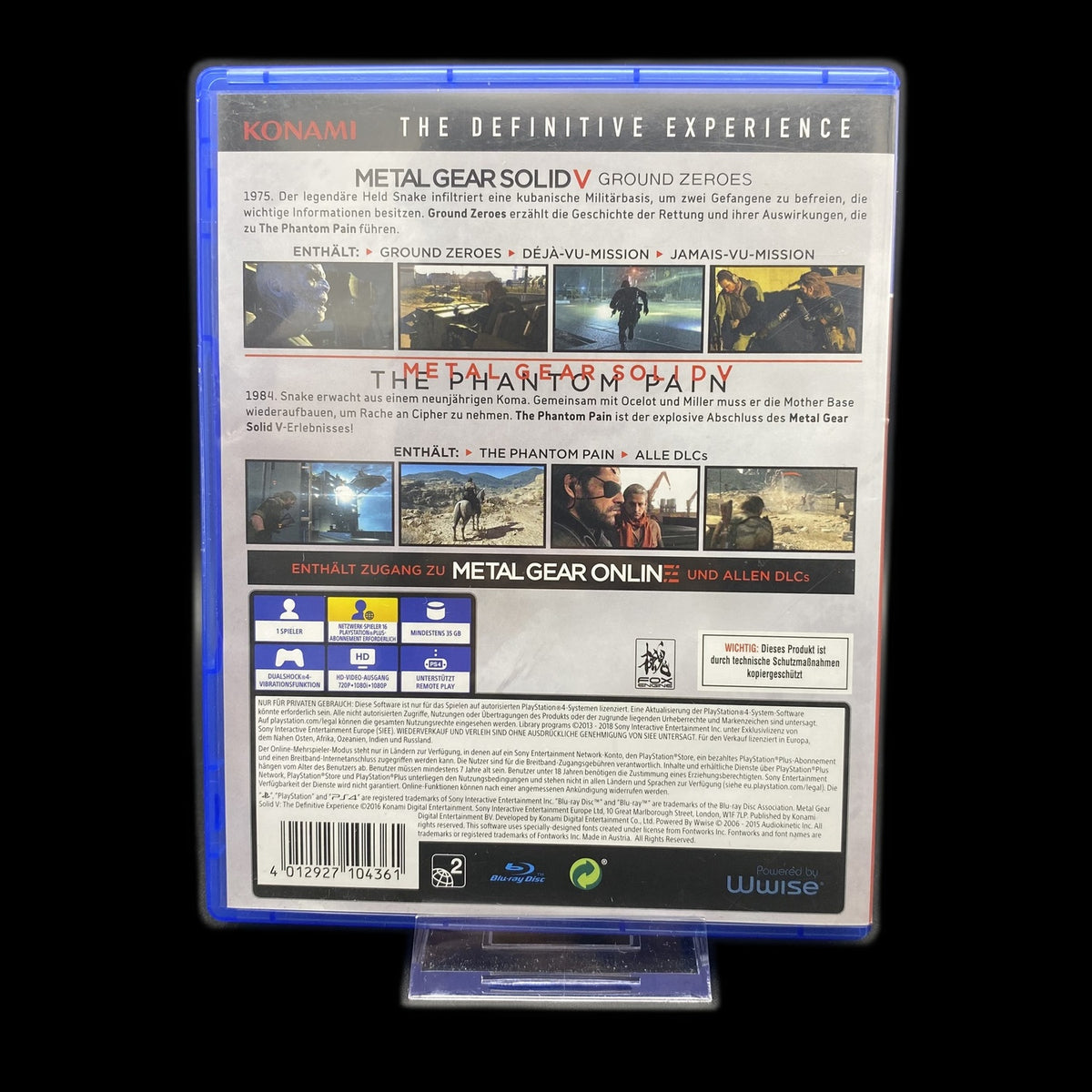 Metal Gear Solid V: The Definitive Experience - Playstation 4 PS4 - Gebraucht
