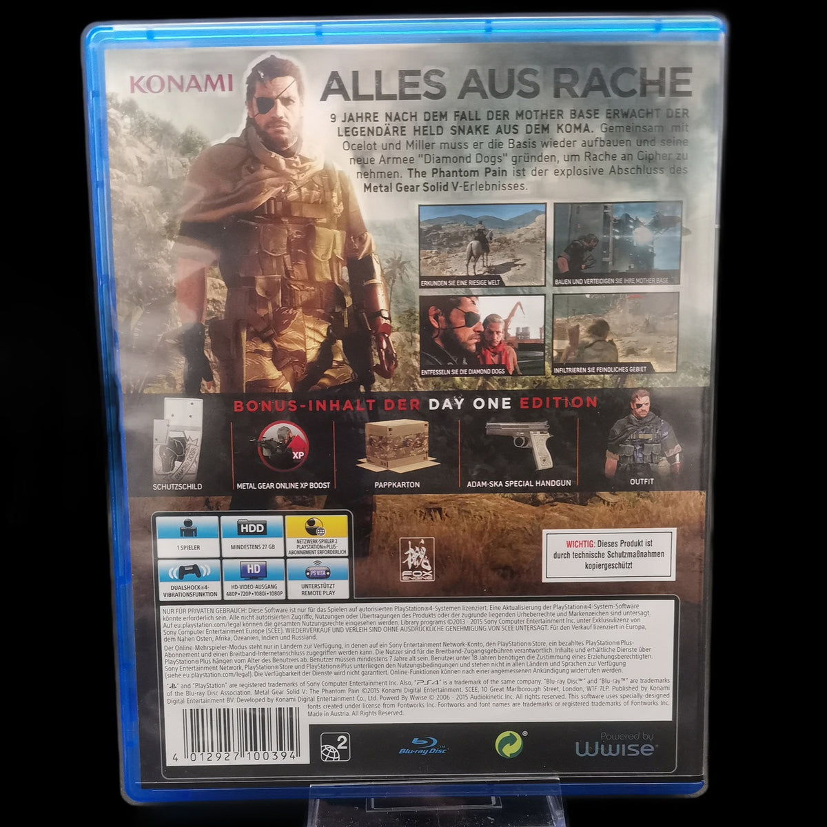 Metal Gear Solid V: The Phantom Pain - Playstation 4 PS4 - deutsch - Gebraucht