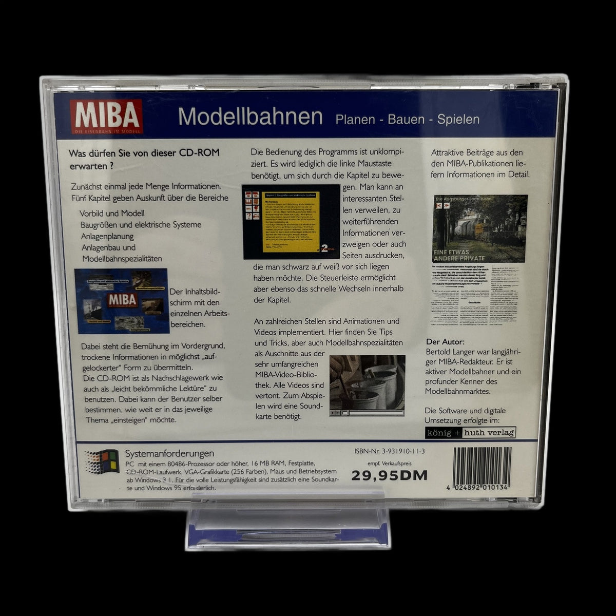 MIBA Modellbahnen Planen Bauen Spielen Interaktiv - PC - deutsch - Gebraucht