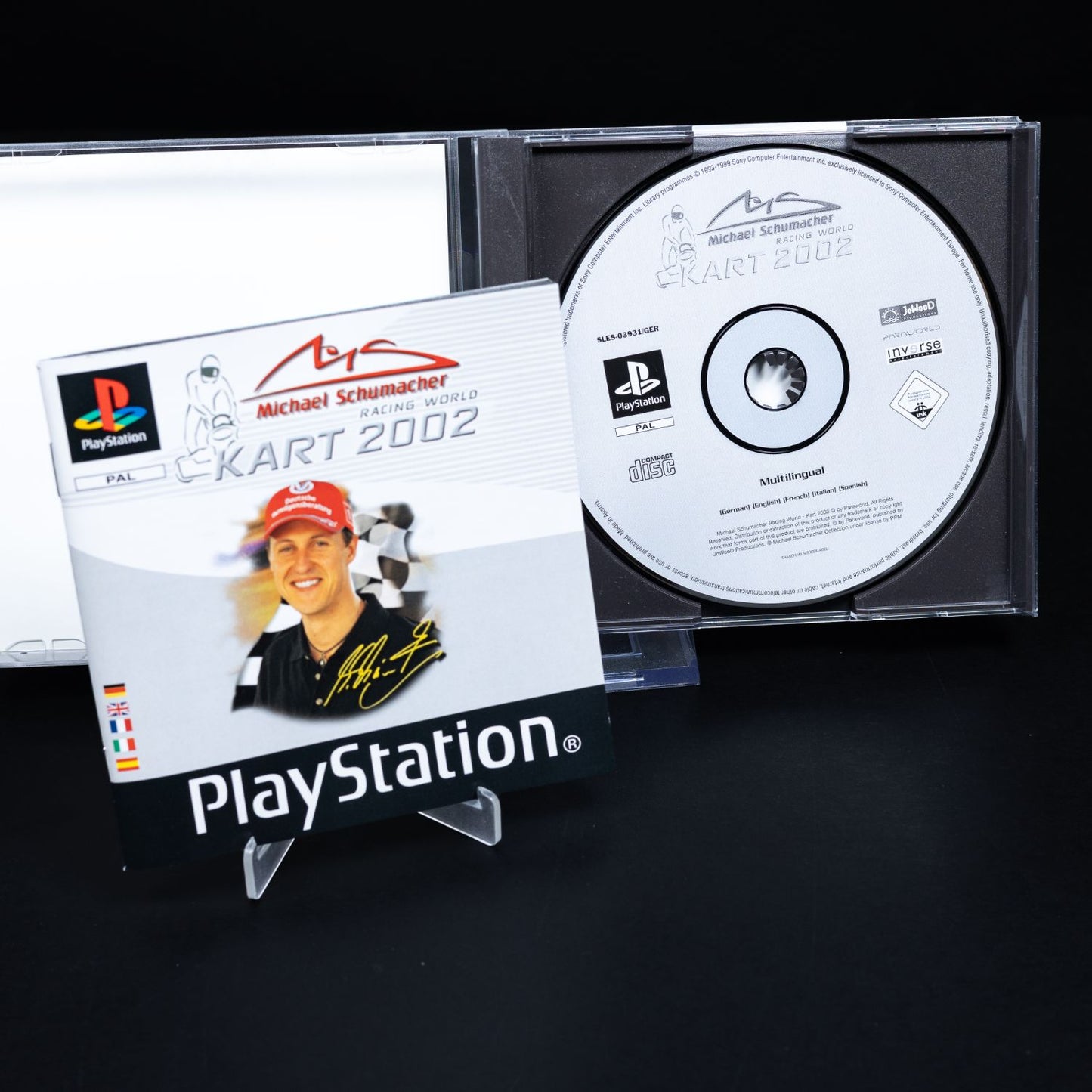 Michael Schuhmacher Kart 2002 - PS1 Spiel - CiB - PAL - Zustand Gut