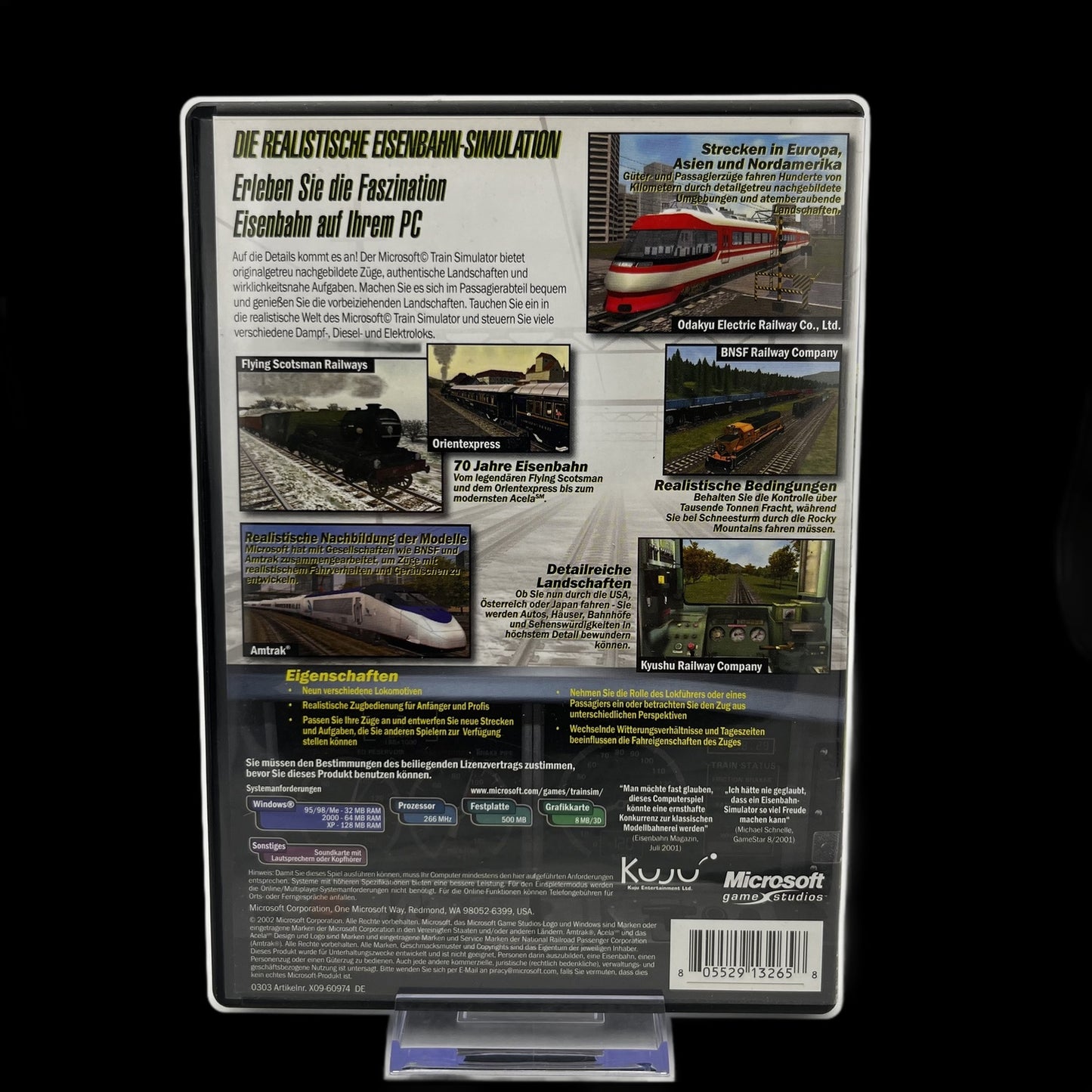 Microsoft Train Simulator - PC - Complete in Box - PAL - deutsch - Gebraucht