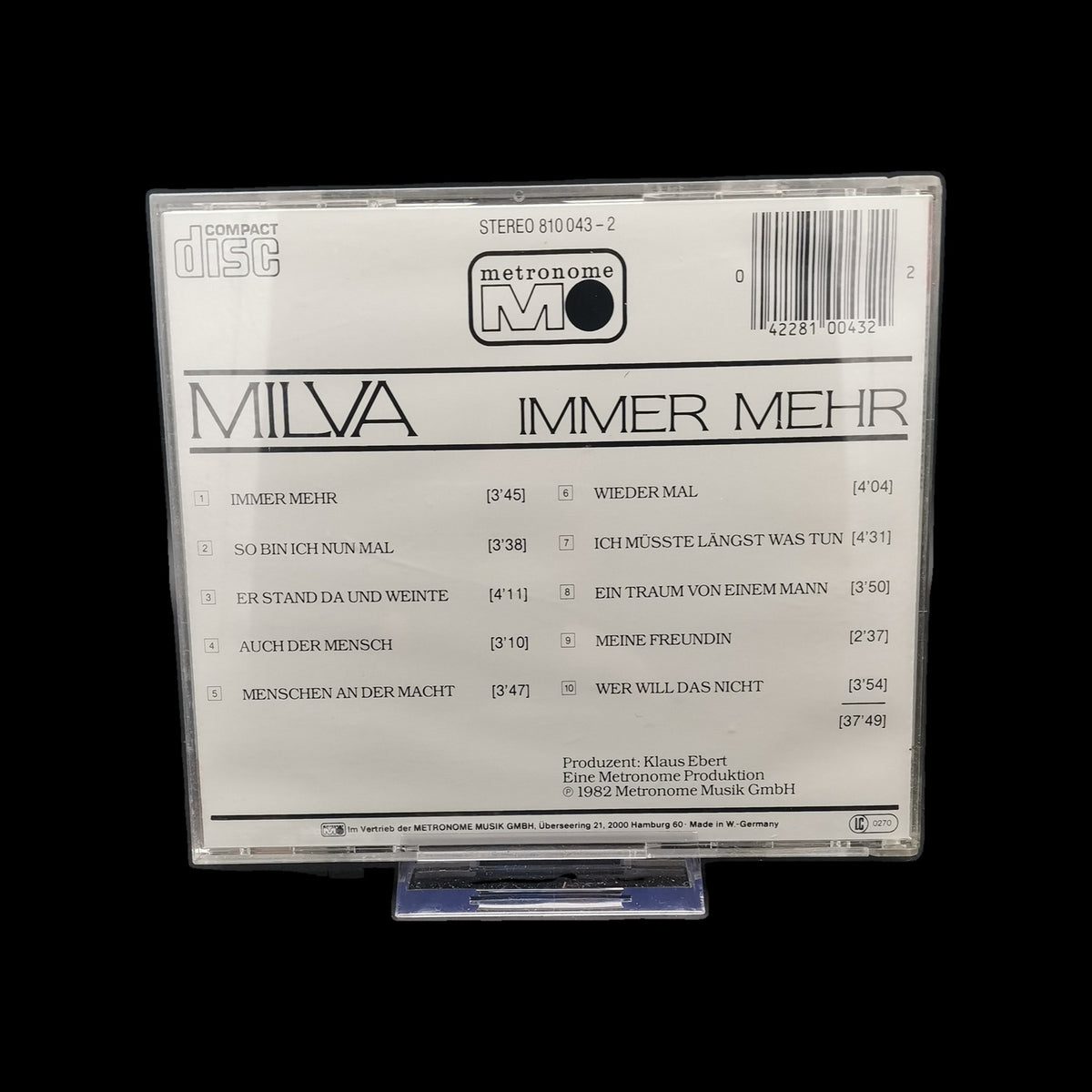 Milva - Immer mehr - 1982 Pop Album - Metronome Edition - CD - Gebraucht