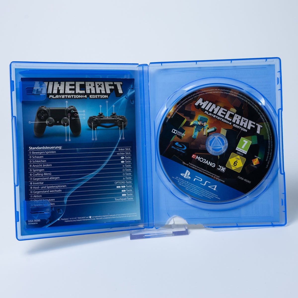 Minecraft - Playstation 4 PS4 Edition - PAL - Zustand Okay (Case beschädigt)