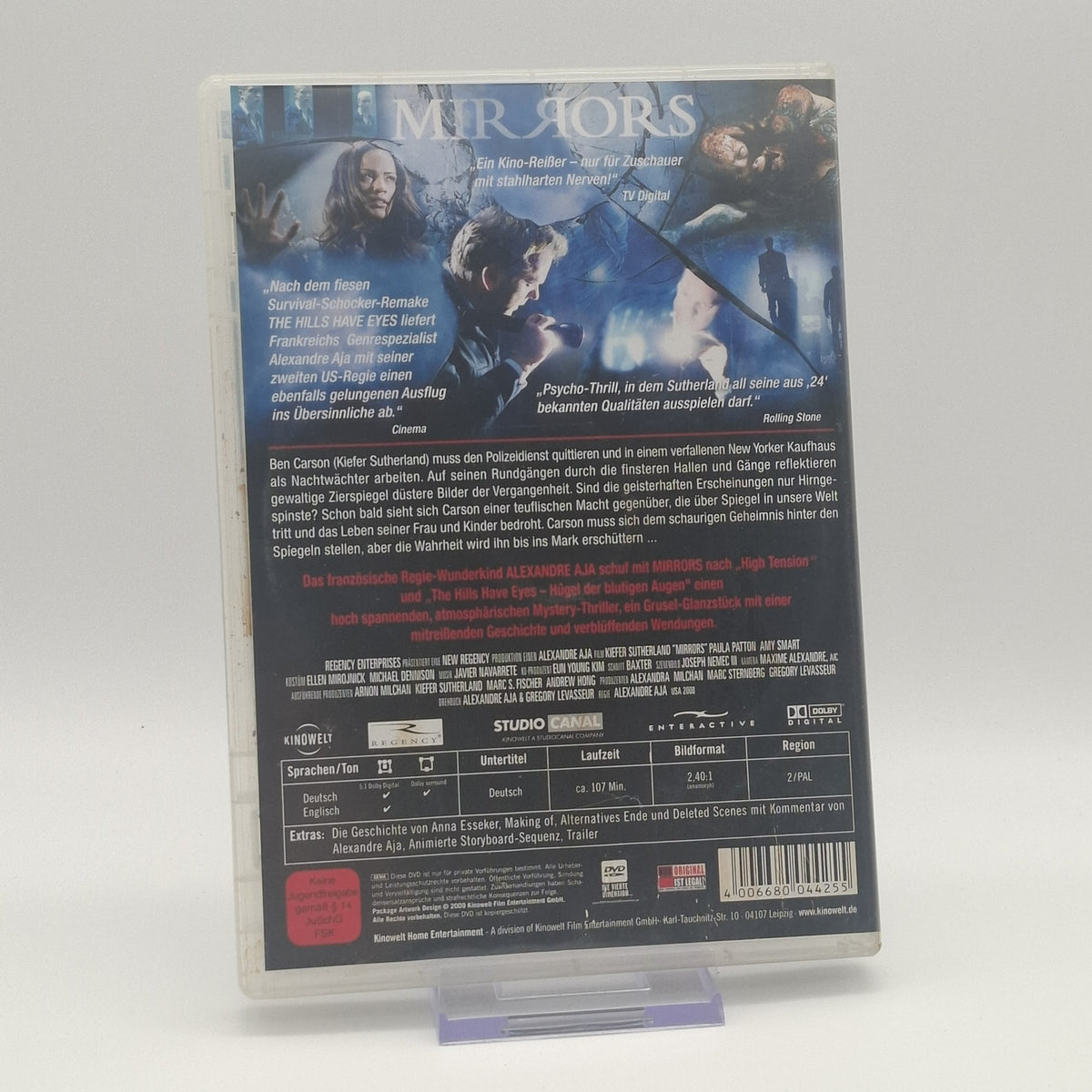 Mirrors - Kiefer Sutherland - Alexandre Aja - 2008 - DVD - Zustand Sehr Gut
