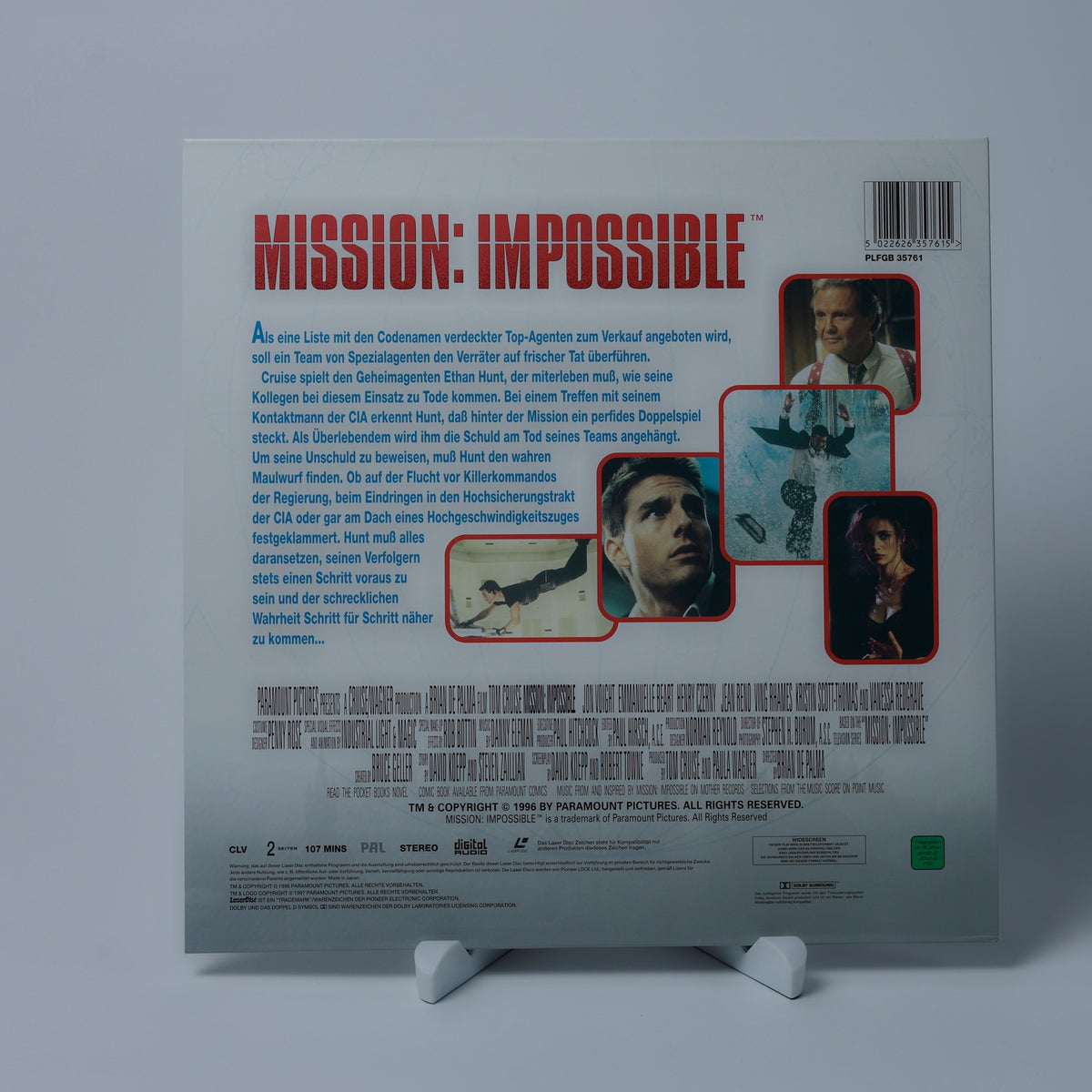 Mission: Impossible - 1996 - Widescreen - LaserDisc - Zustand Sehr Gut