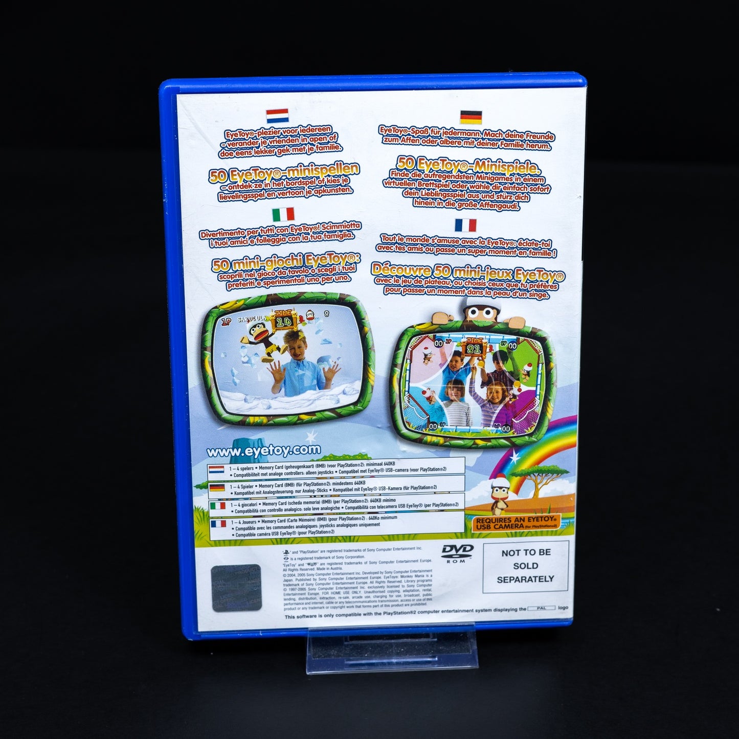 Monkey Mania - Playstation 2 PS2 Eye Toy Spiel - CiB - Zustand Sehr Gut