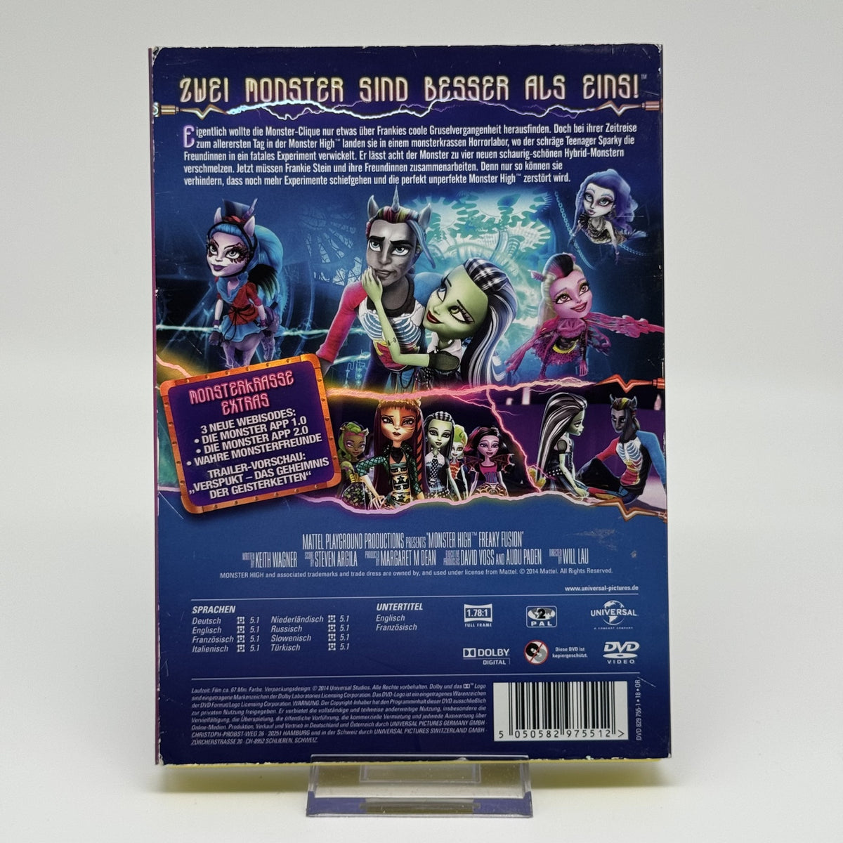 Monster High: Fatale Fusion - Gelbes Amaray-Case - DVD - Film - Zustand Sehr Gut