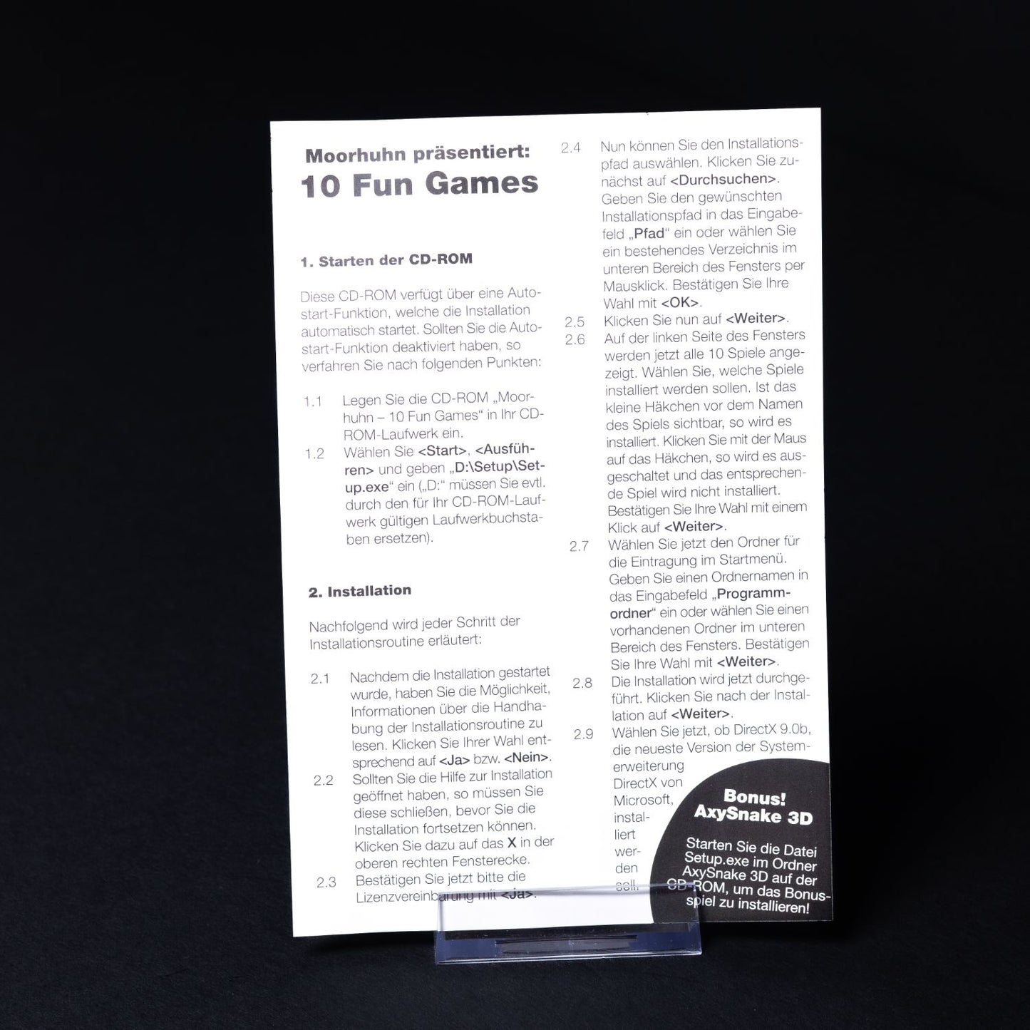 Moorhuhn präsentiert 10 Fun Games - PC Spiel - Deutsch - Gebraucht