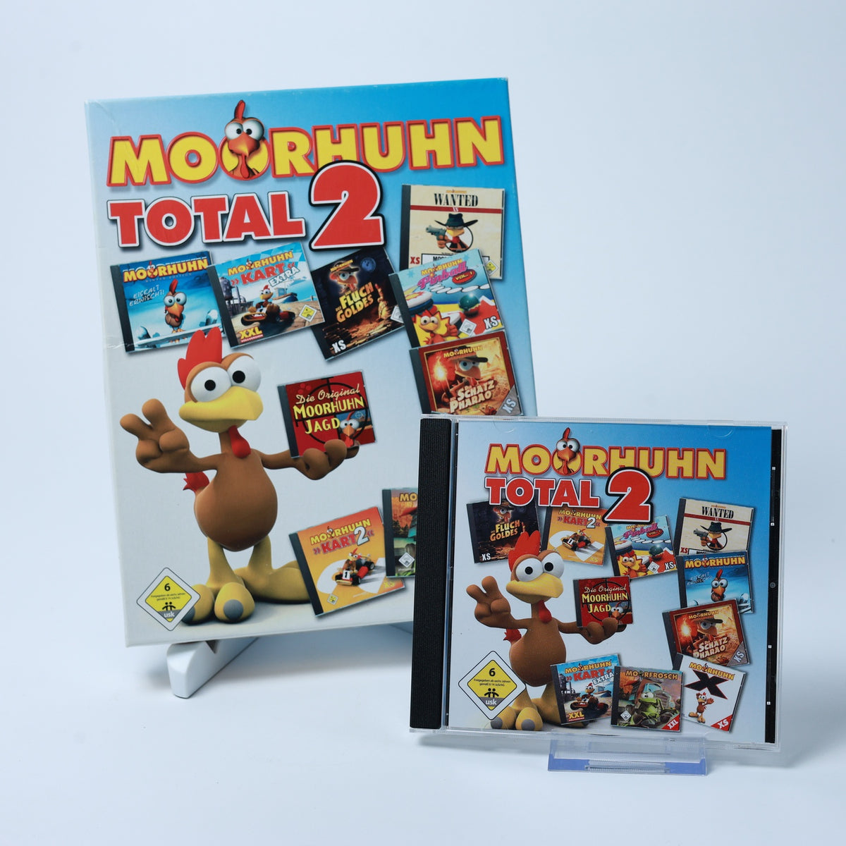 Moorhuhn Total 2 - PC CD-ROM Spiel - Big Box - Zustand Gut