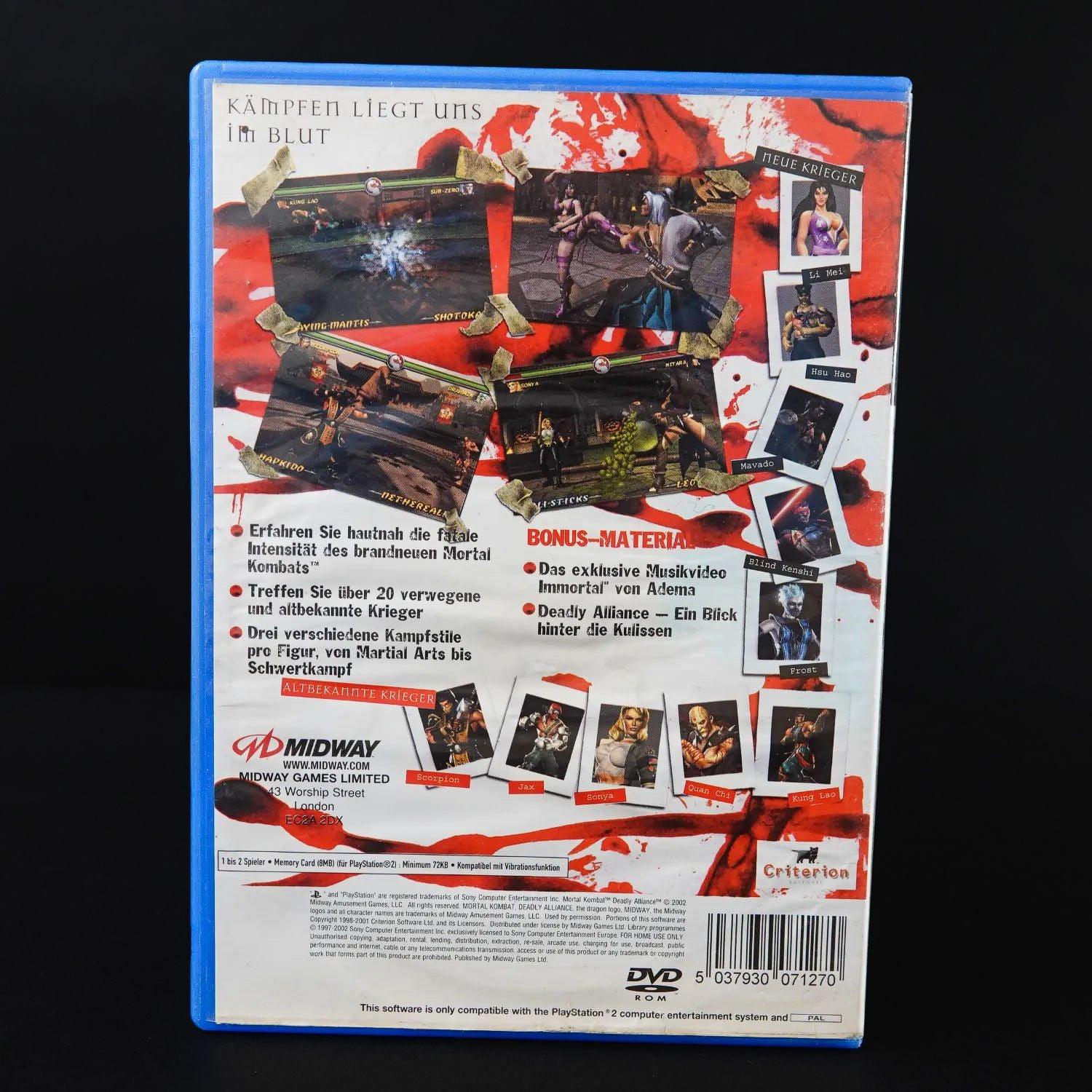 mortal-kombat-deadly-alliance-playstation-2-ps2-pal-deutsch-gebraucht-fsk18-3 - Utopia Collectibles