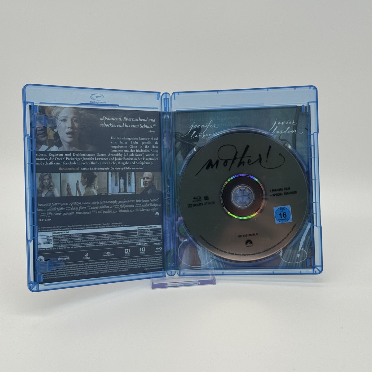 Mother! - Jennifer Lawrence - Javier Bardem - Blu-Ray - Film - Zustand Sehr Gut