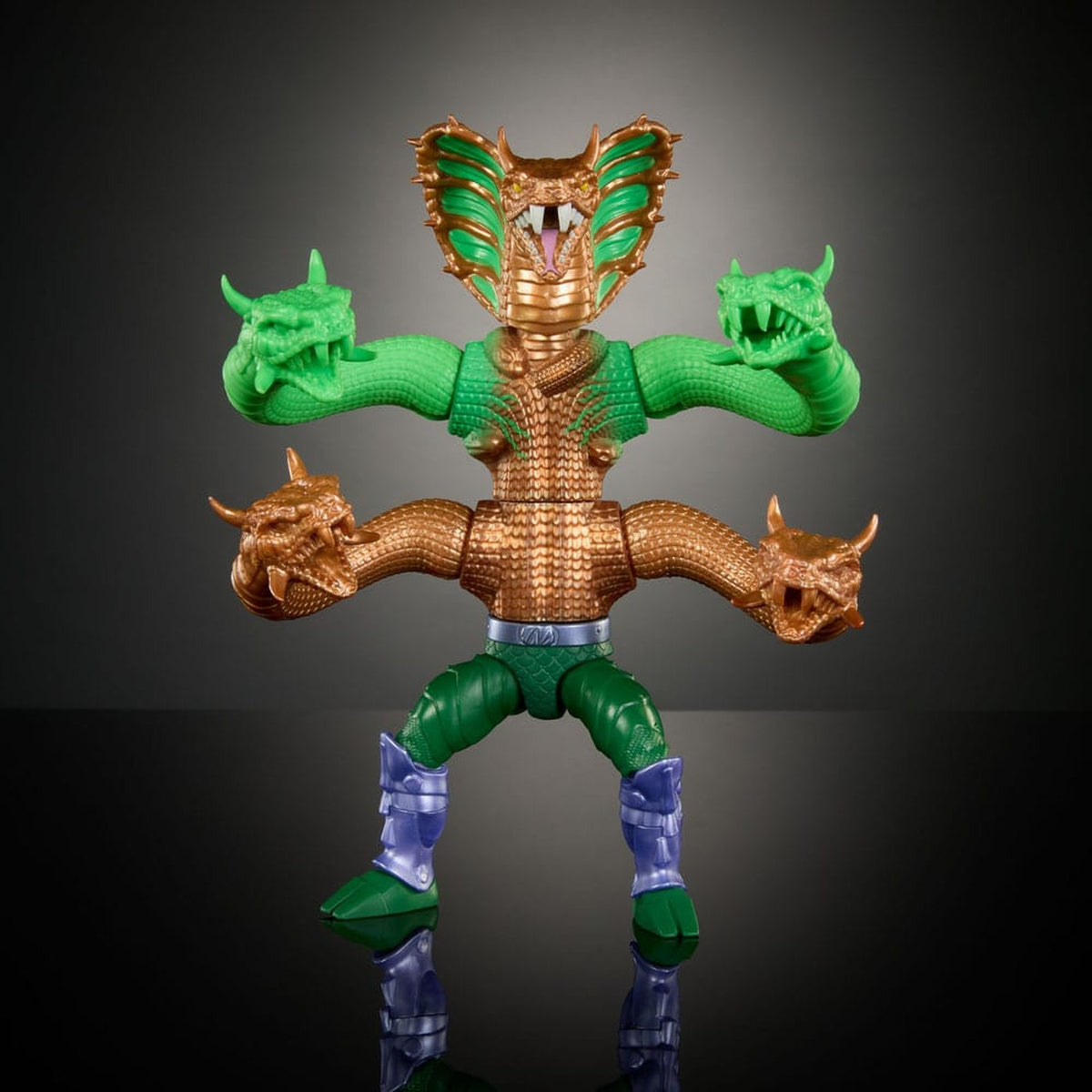 MOTU x TMNT: Turtles of Grayskull Deluxe Actionfigur King Hiss 14 cm - Neu & OVP