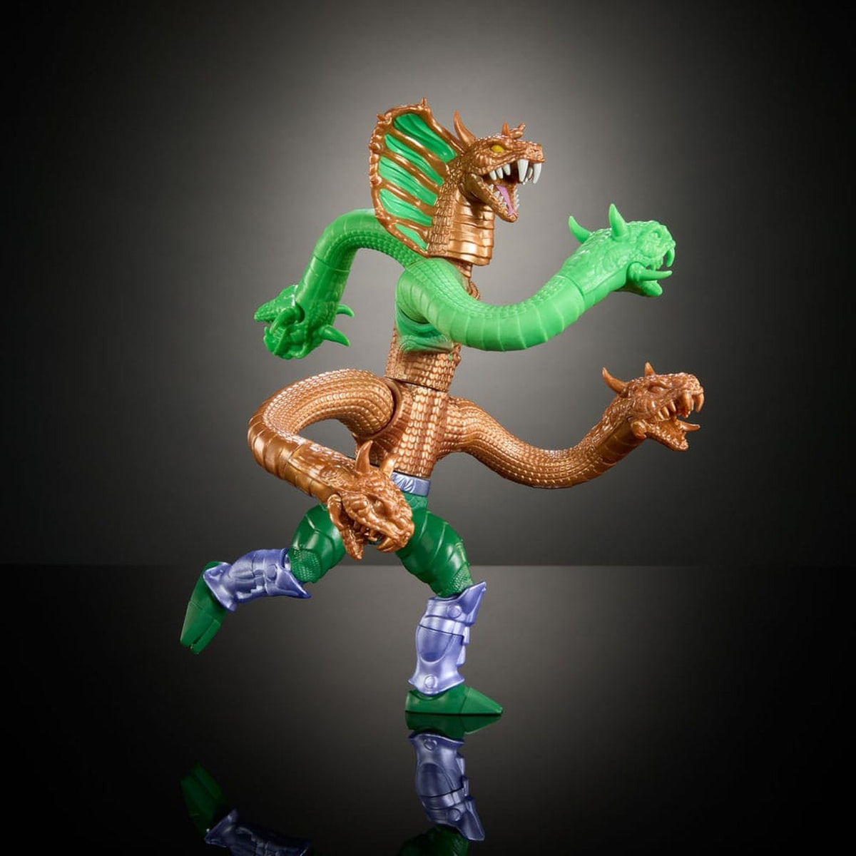 MOTU x TMNT: Turtles of Grayskull Deluxe Actionfigur King Hiss 14 cm - Neu & OVP