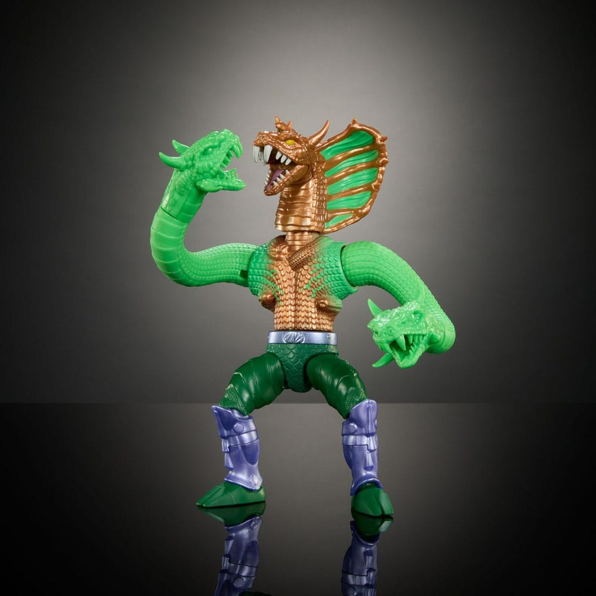 MOTU x TMNT: Turtles of Grayskull Deluxe Actionfigur King Hiss 14 cm - Neu & OVP
