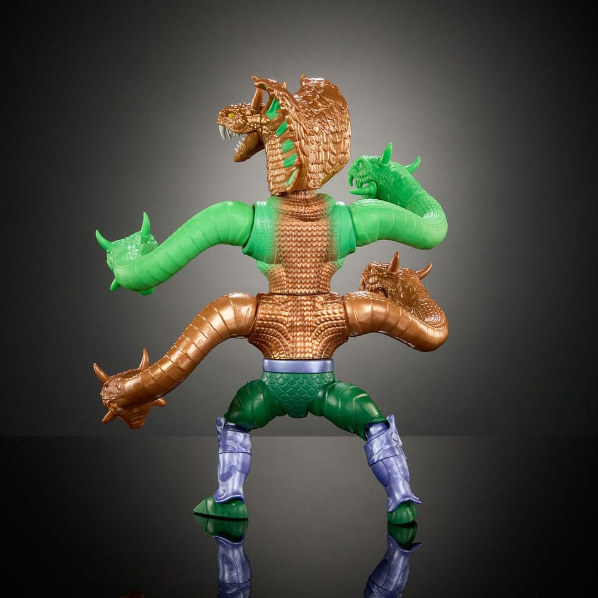 MOTU x TMNT: Turtles of Grayskull Deluxe Actionfigur King Hiss 14 cm - Neu & OVP