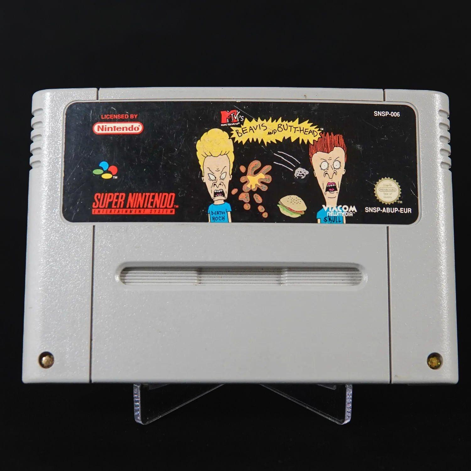 mtvs-beavis-and-butthead-spiel-fuer-super-nintendo-snes-nur-modul-pal-1 - Utopia Collectibles