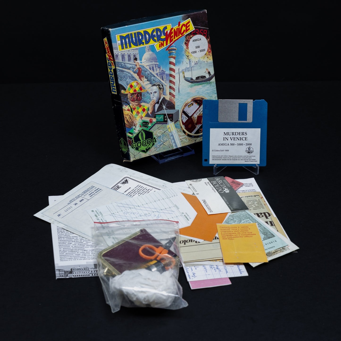 Murders in Venice - Amiga Spiel - Big Box CiB - Zustand Okay