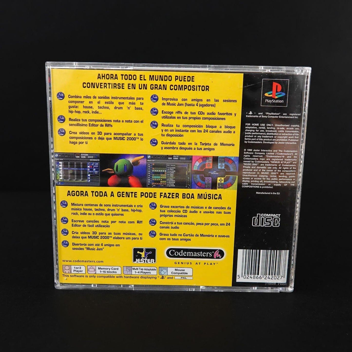 music-2000-playsation-1-ps1-cib-komplett-spanisch-gebraucht-top-zustand-4 - Utopia Collectibles