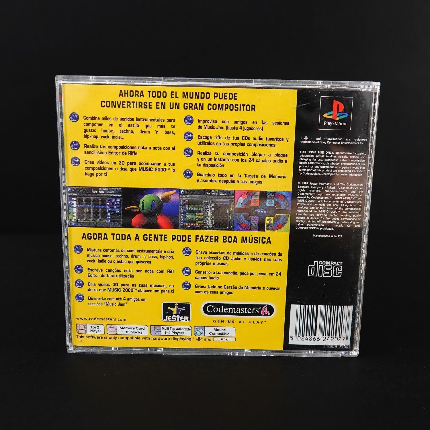 music-2000-playsation-1-ps1-cib-komplett-spanisch-gebraucht-top-zustand-4 - Utopia Collectibles