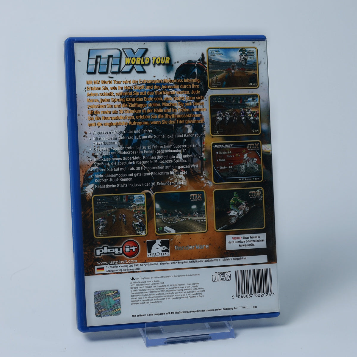 MX World Tour - Playstation 2 PS2 Spiel - CiB - PAL - Zustand Sehr Gut
