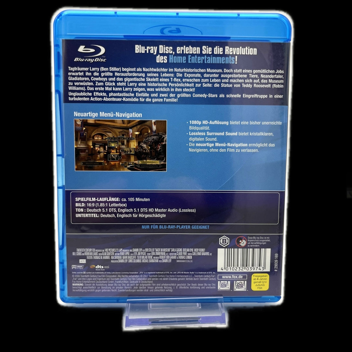 Nachts im Museum - 1080p - DTS HD Master Audio - Blu-Ray - Gebraucht