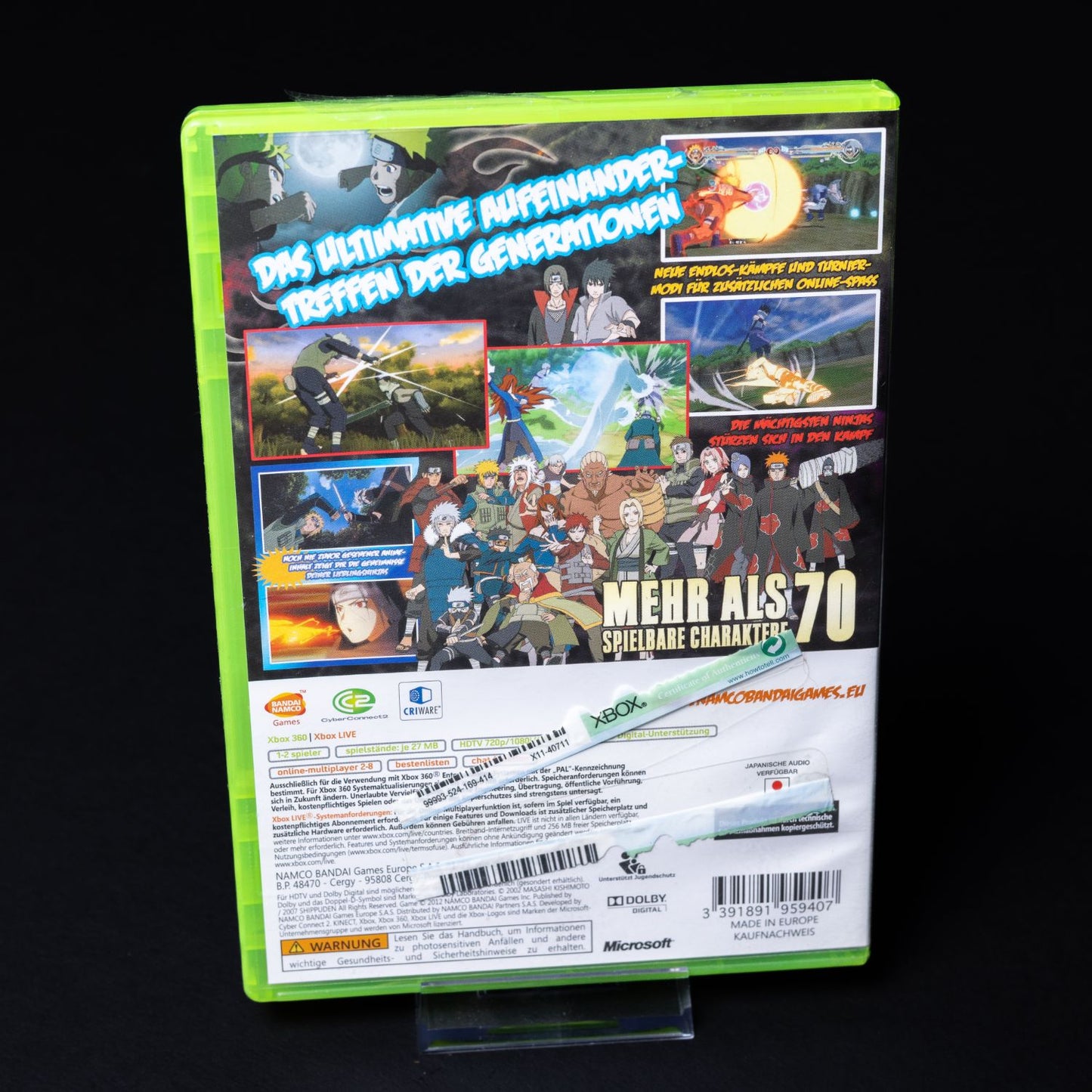 Naruro Shippuden Ultimate Ninja Storm Generations - XBOX 360 PAL CiB - Zust. Gut