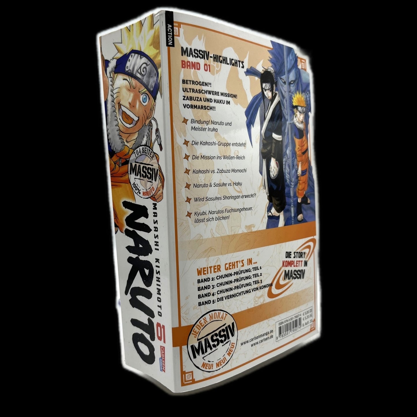 Naruto - Band 1 - Carlsen Manga - Deutsch - Massiv-Edition - Shonen - Gebraucht