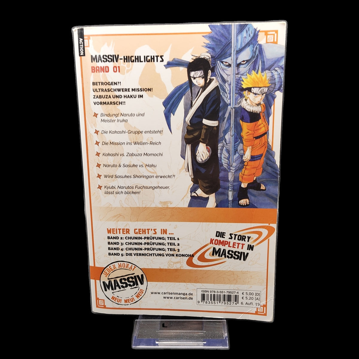 Naruto Massiv - Band 1 - Carlsen Manga - Deutsch - Masashi Kishimoto - Shonen