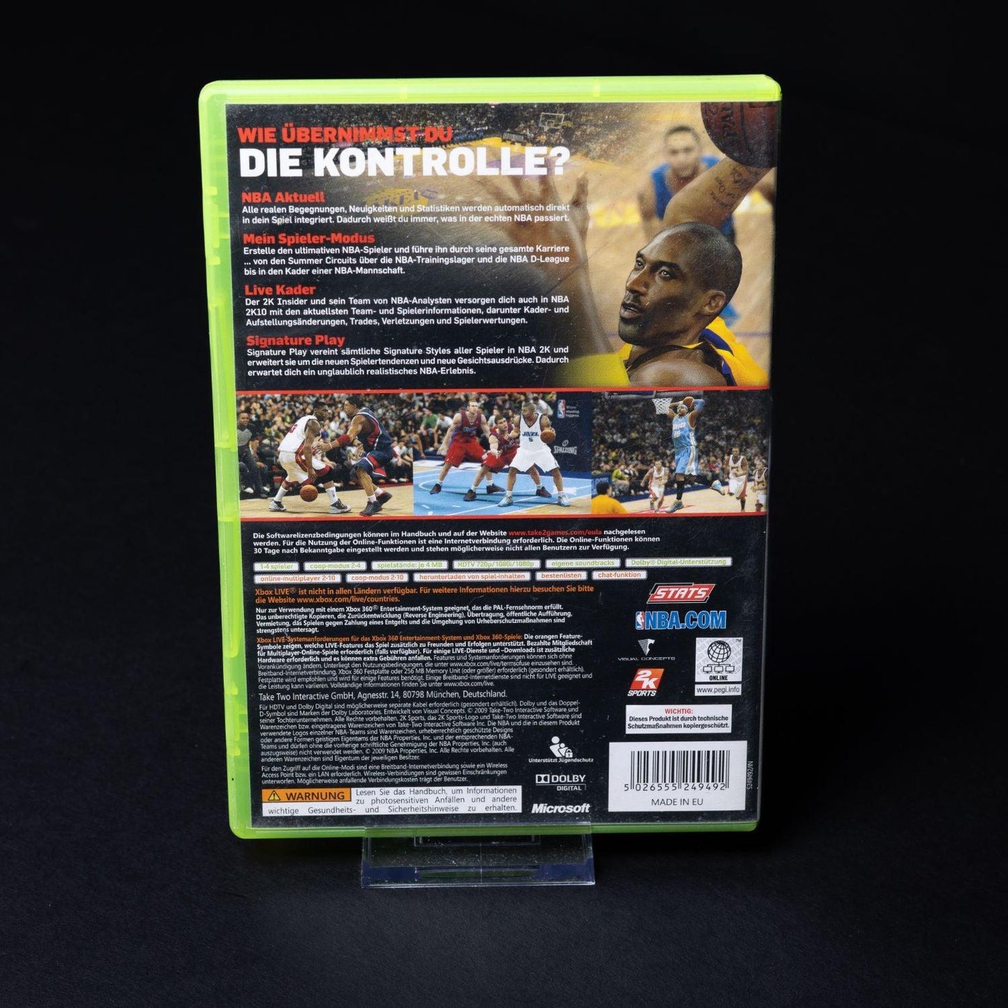 NBA 2K10 - XBOX 360 Spiel - PAL - CiB mit Anleitung - Zustand Sehr Gut