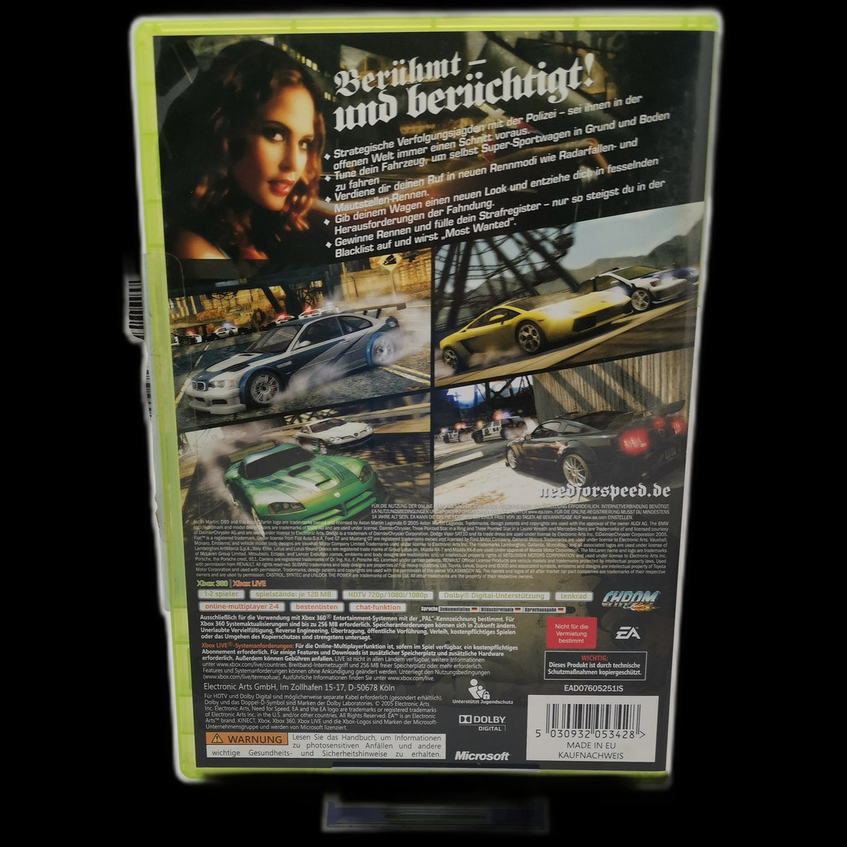 Need for Speed: Most Wanted - Xbox 360 - PAL - deutsch - Rennen - Sehr gut