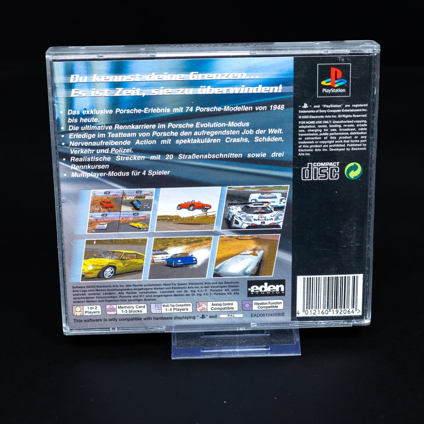 Need for Speed Porsche - Playstation PS1 Spiel - PAL - CiB - Zustand Gut