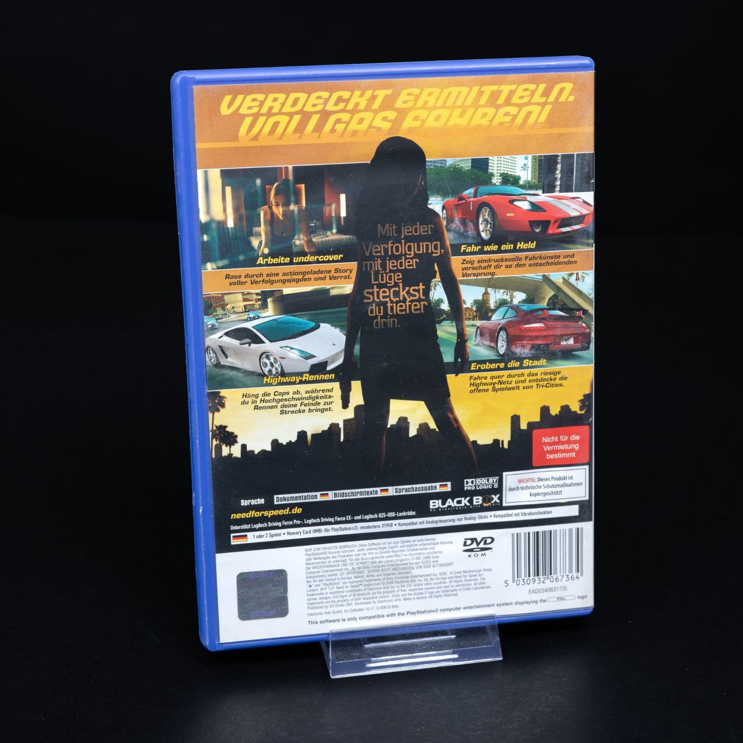 Need for Speed Undercover - Playstation 2 PS Spiel PAL - CiB - Zustand Gut