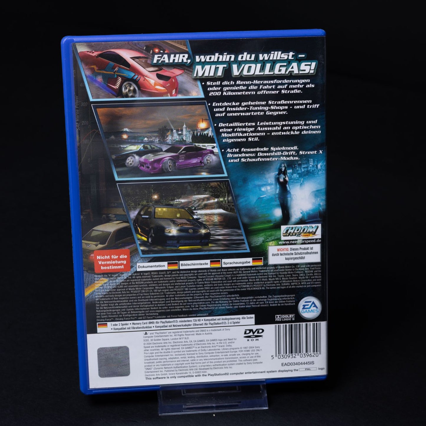 Need for Speed Underground 2 - Playstation PS2 - CiB - PAL Deutsch - Gebraucht