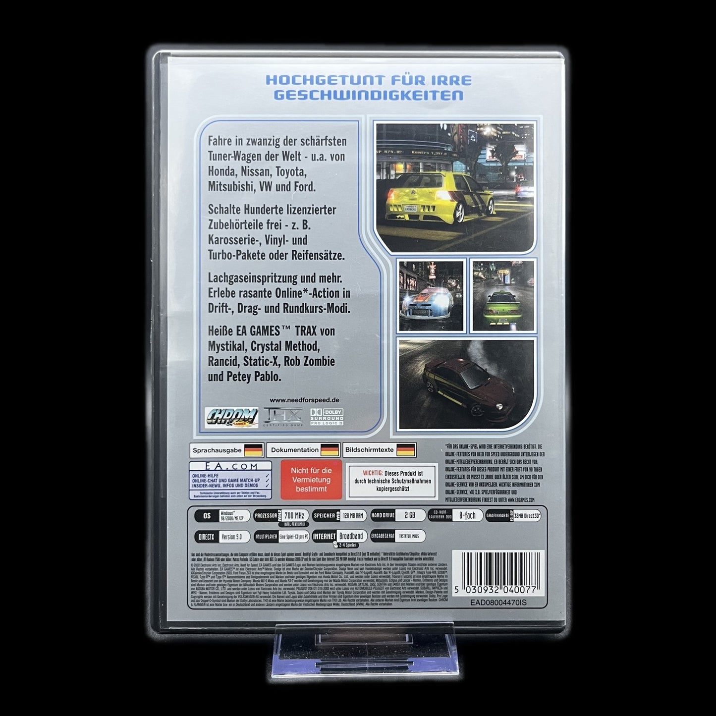 Need for Speed Underground - PC - Complete in Box - deutsch - Rennen - Gebraucht