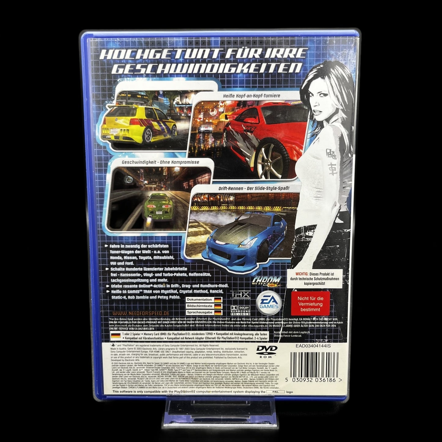 Need For Speed Underground - Playstation 2 - deutsch - Sehr gut