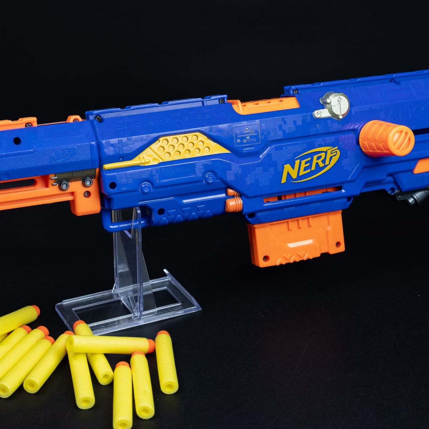 Nerf Gun - N-Strike Elite - Long Strike CS-6 - mit 6er Magazin und 12 Darts