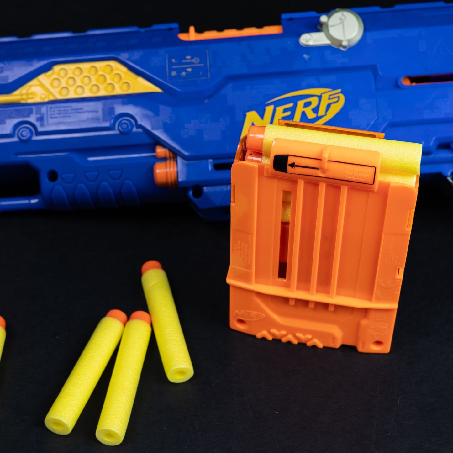 Nerf Gun - N-Strike Elite - Long Strike CS-6 - mit 6er Magazin und 12 Darts
