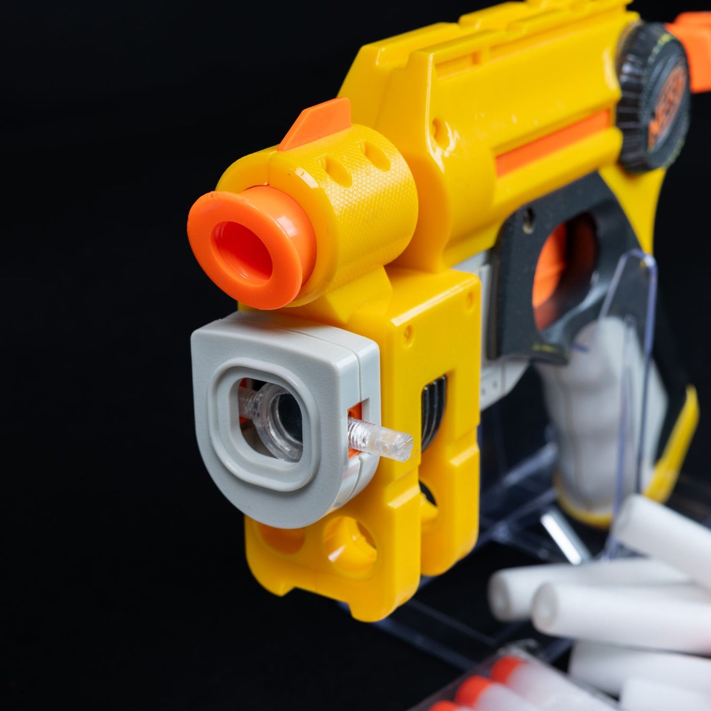 Nerf Gun - N-Strike EX3 Nite Finder (2004) - mit Laser Pointer und 24 Darts