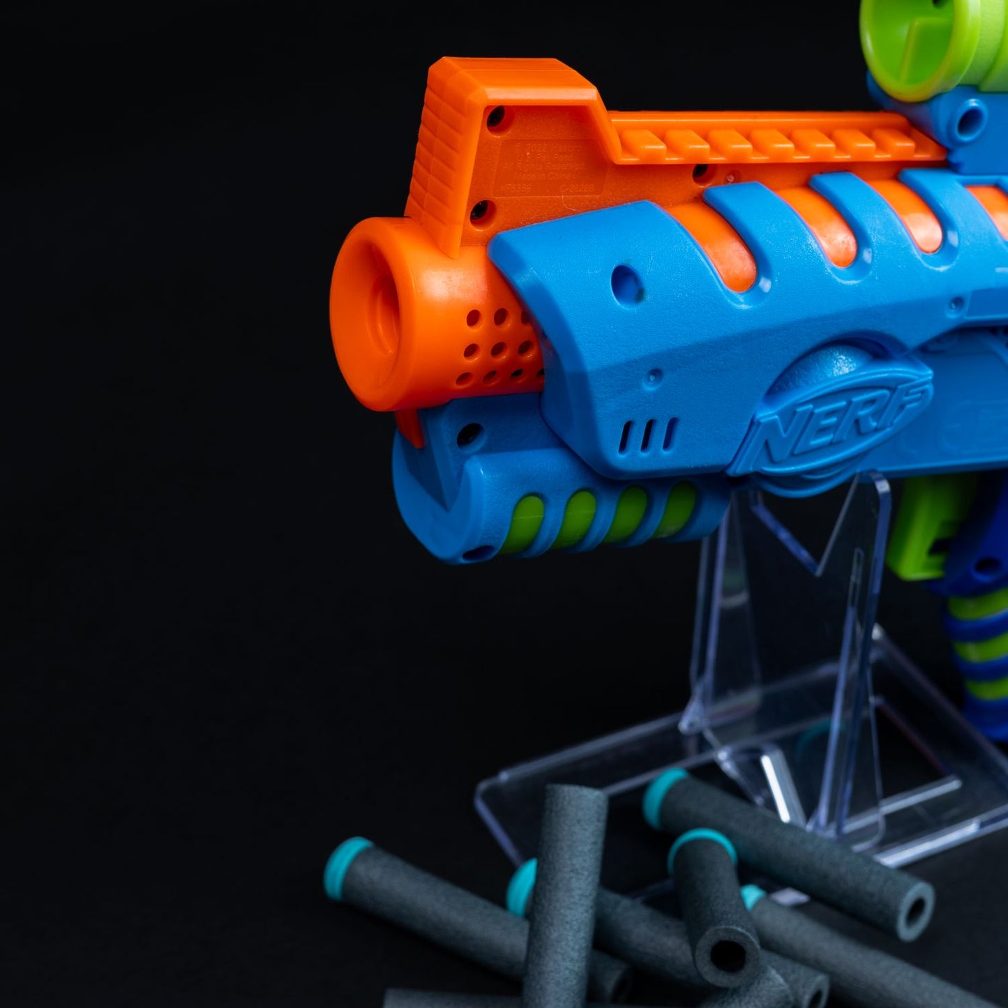 Nerf Gun - Scoutfire (Blau-Orange) - mit 10 Darts