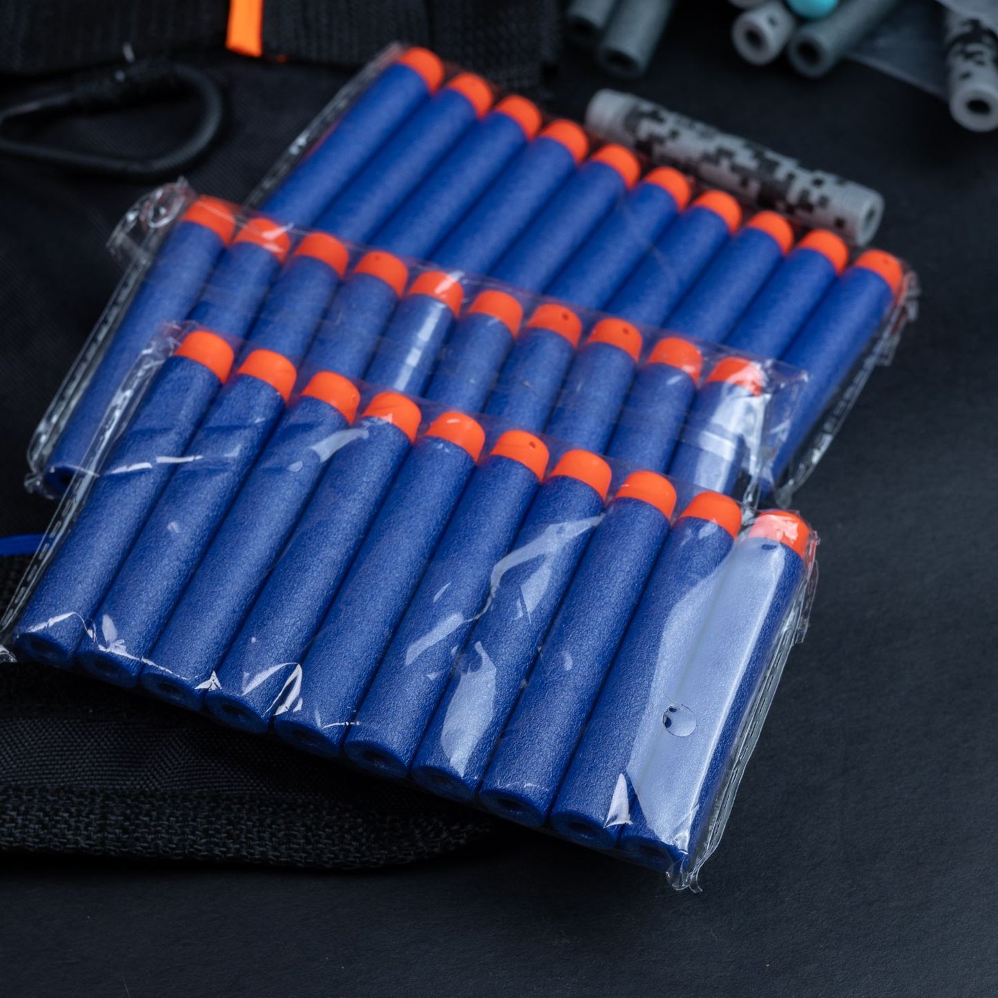 Nerf Taktische Weste mit verschiedenen Darts - Konvolut / Mix - ca. 300 Stück