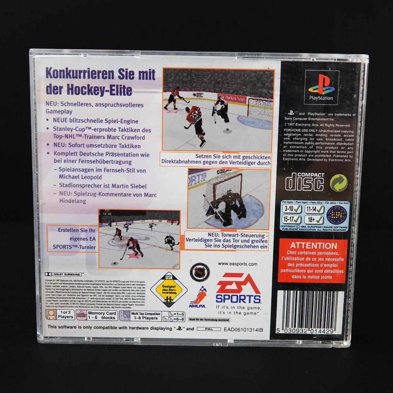 nhl-98-playsation-1-ps1-ice-hockey-spiel-cib-deutsch-gebraucht-4 - Utopia Collectibles
