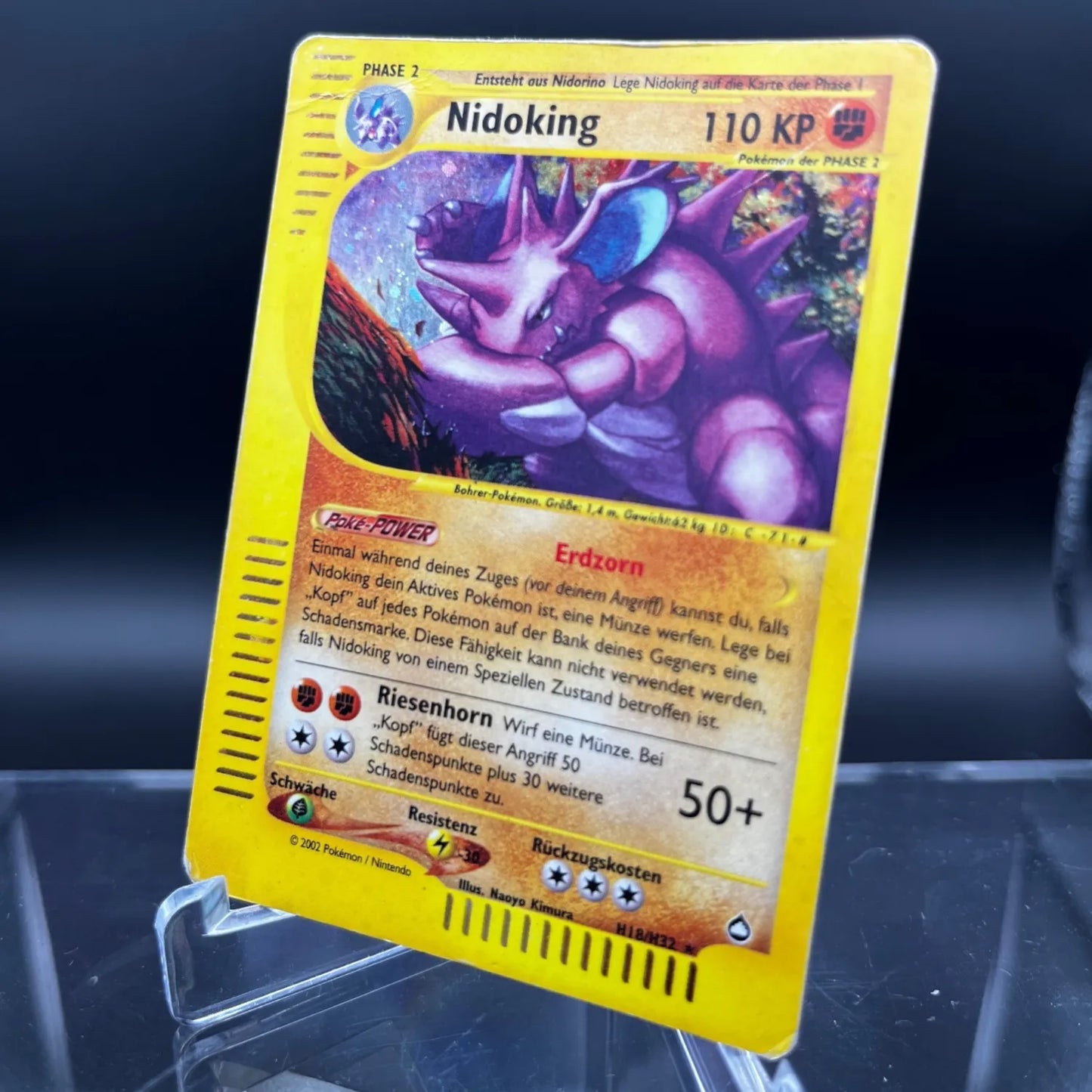 Pokémon Sammelkartenspiel - Nidoking - AQ Aquapolis - Deutsch - PLAYED