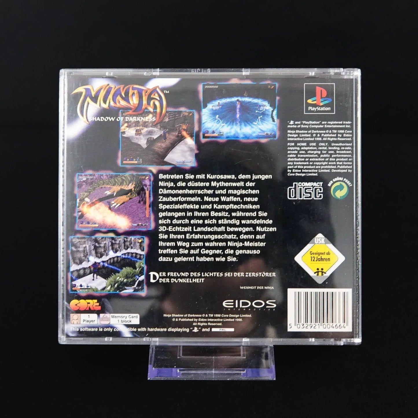 ninja-shadow-of-darkness-playstation-1-ps1-cib-mit-anleitung-pal-deutsch-4 - Utopia Collectibles